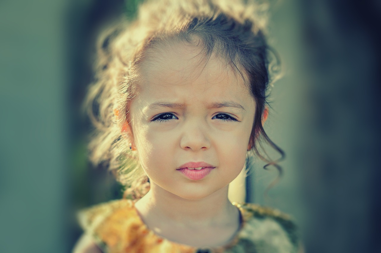 girl, worried, portrait